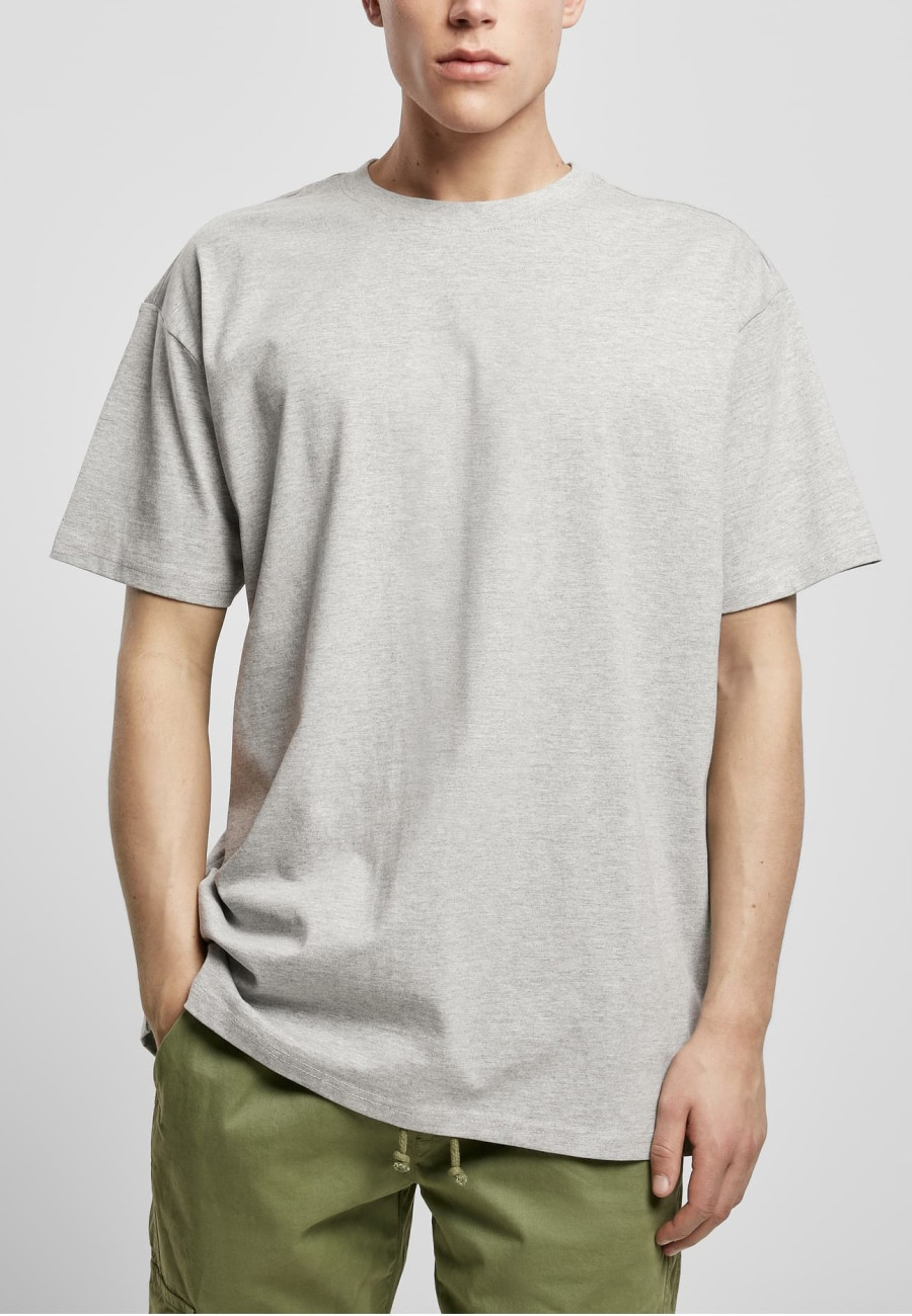 BASICO Oversized Fit Tee 3-Pack | 3 heavyweight tričká 240 g/m², Heather Grey / Dark Heather Grey / Light Asphalt