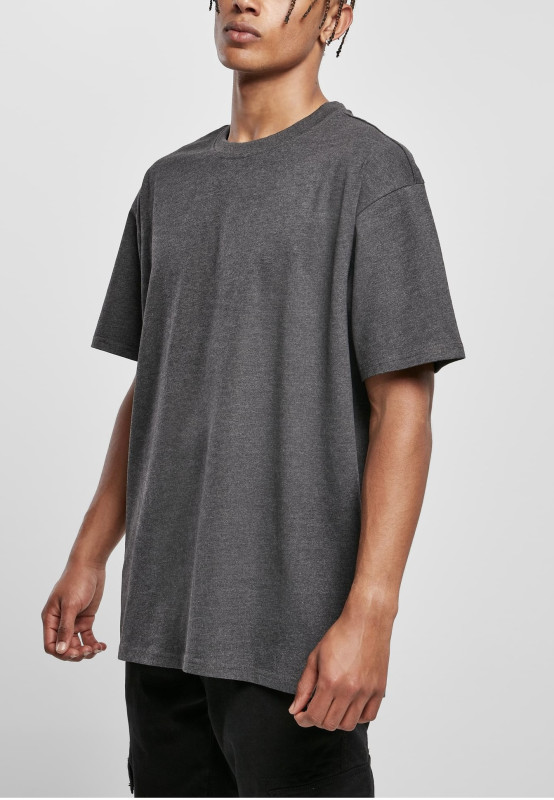 BASICO Oversized Fit Tee 3-Pack | 3 heavyweight tričká 240 g/m², Heather Grey / Dark Heather Grey / Light Asphalt