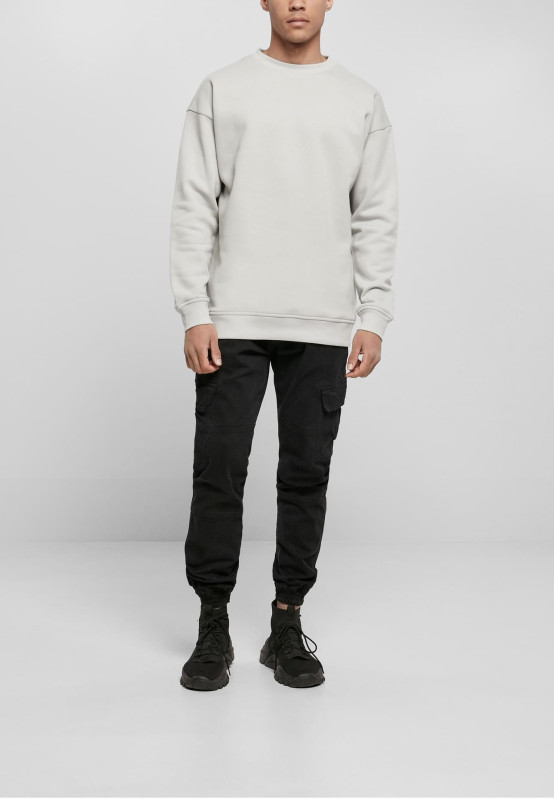 BASICO Crewneck 2-Pack | 2 minimalistické mikiny bez kapucne, Black / Light Asphalt