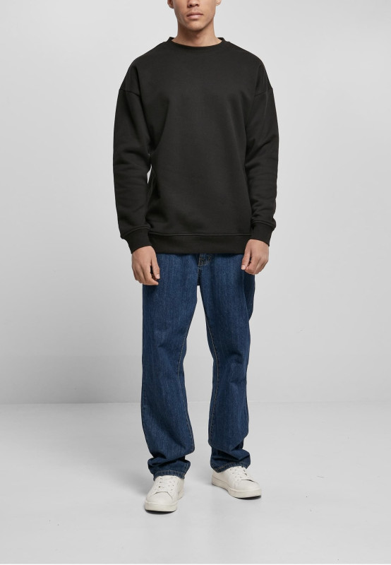 BASICO Crewneck 2-Pack | 2 minimalistické mikiny bez kapucne, Black / Light Asphalt