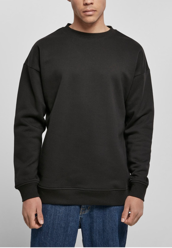 BASICO Crewneck 2-Pack | 2 minimalistické mikiny bez kapucne, Black / Light Asphalt
