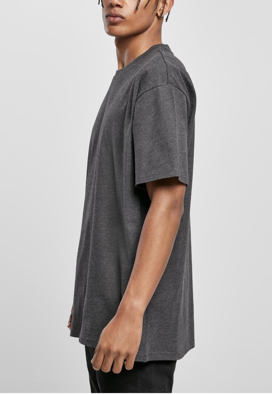 BASICO Oversized Fit Tee 3-Pack | 3 heavyweight tričká 240 g/m², Heather Grey / Dark Heather Grey / Light Asphalt