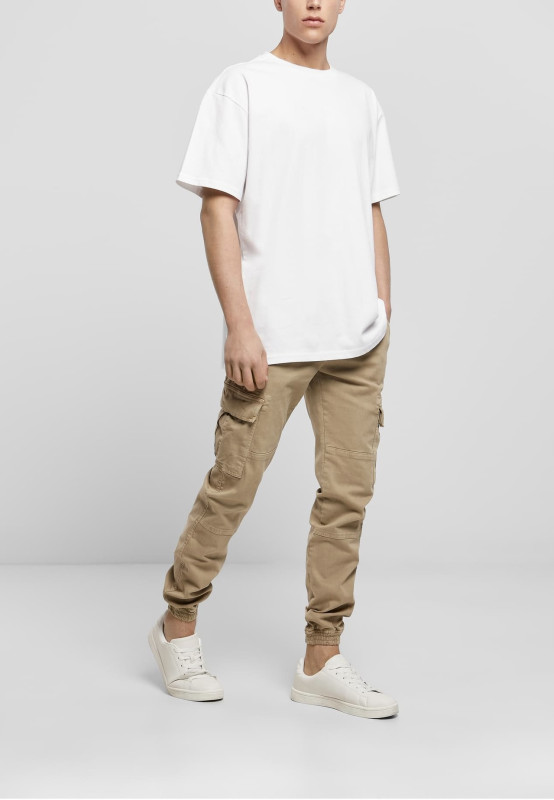 BASICO Oversized Fit Tee 3-Pack | 3 heavyweight tričká 240 g/m², White / Sand / Light Asphalt