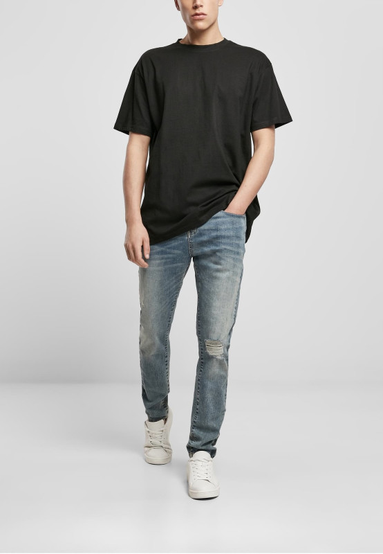 BASICO Oversized Fit Tee 3-Pack | 3 heavyweight tričká 240 g/m², Black / Dark Heather Grey / Light Asphalt