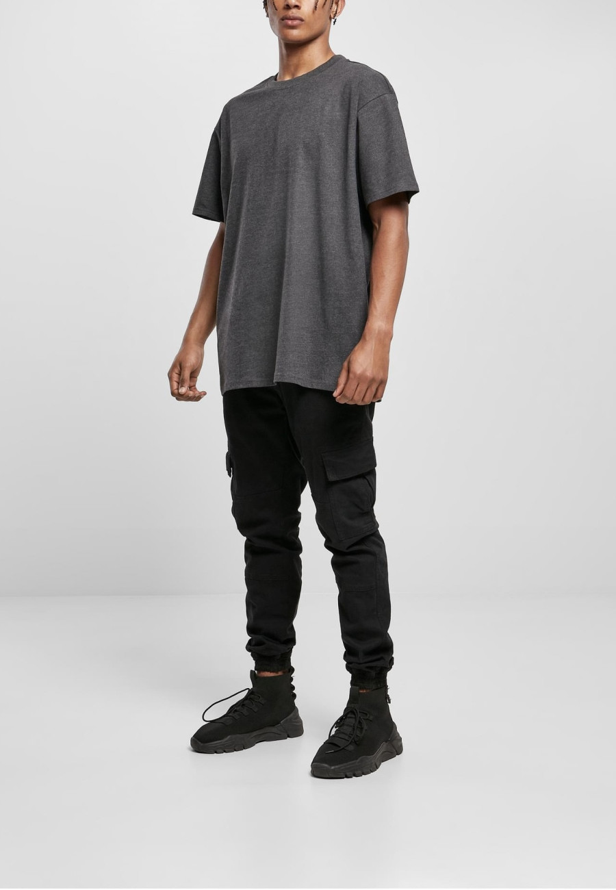 BASICO Oversized Fit Tee 3-Pack | 3 heavyweight tričká 240 g/m², Black / Dark Heather Grey / Light Asphalt