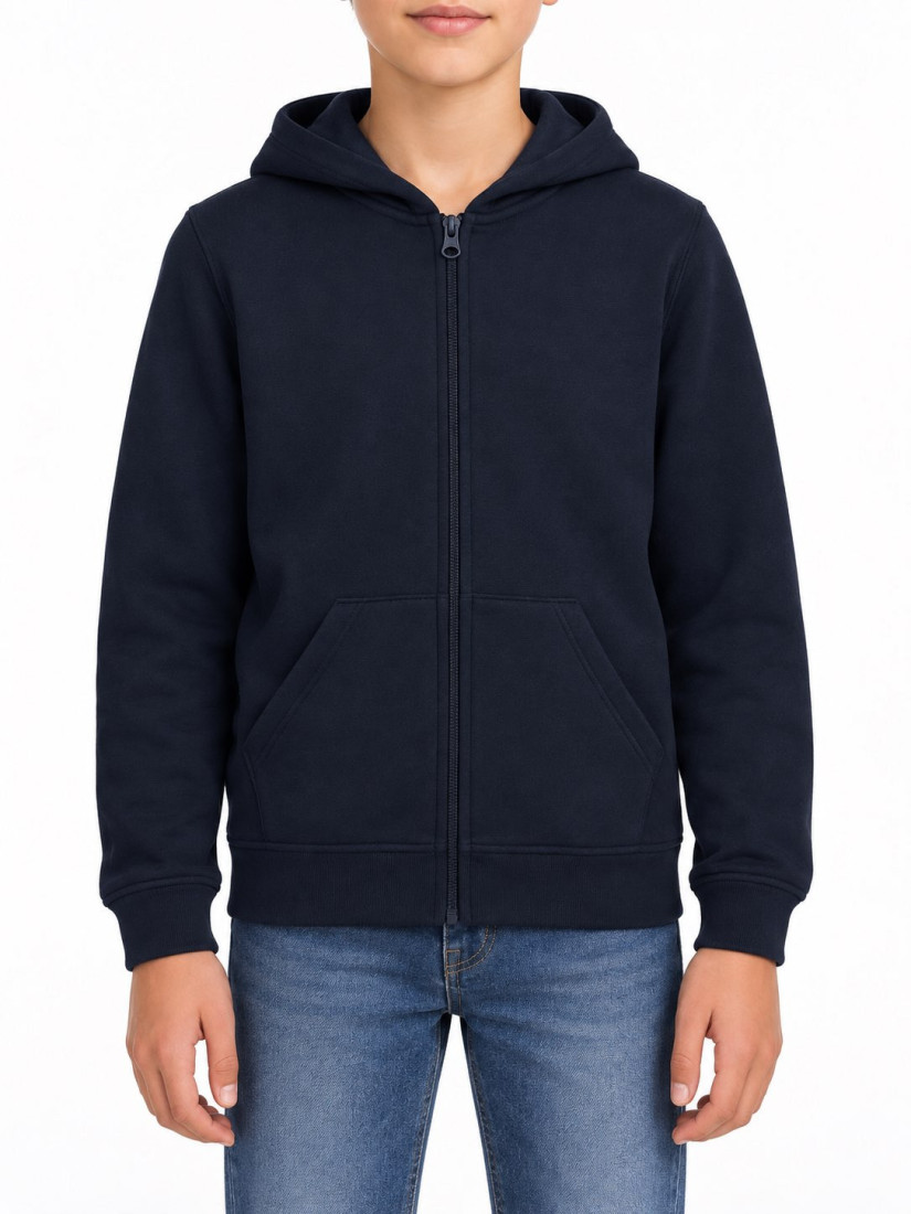 Detská mikina s kapucňou na zips 280 BC | BASICO