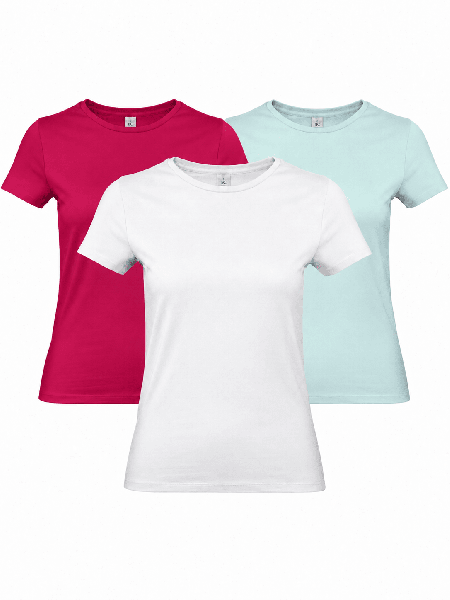 Dámsky 3-pack tričiek Fresh 185 g | BASICO